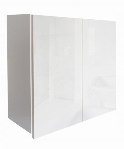 Szafka łazienkowa wisząca  60 cm BIAŁY POŁYSK bis