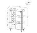 Kredens LOFT LO4 