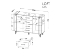 Komoda duża LOFT LO5