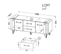 Szafka RTV LOFT LO7