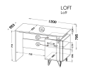 Biurko LOFT LO9