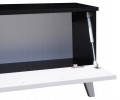 SZAFKA RTV CZARNA POŁYSK 140 cm STYL NOWOCZESNY