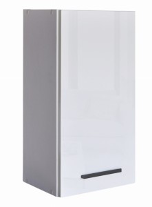 Szafka kuchenna wisząca połysk 30 cm czarny uchwyt