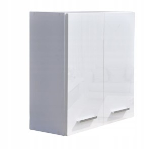 Szafka łazienkowa wisząca 50 cm Połysk parapet 