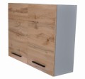 Szafka łazienkowa wisząca 60 cm wotan szary czarny uchwyt